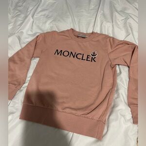 Girls Pink Moncler Sweatshirt Size 12